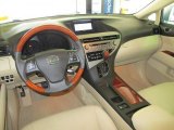 2010 Lexus RX 350 Parchment/Brown Walnut Interior