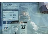 2011 Toyota Camry XLE Window Sticker