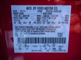 2011 F150 Color Code for Vermillion Red - Color Code: E4