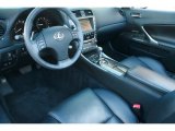 2010 Lexus IS 250C Convertible Black Interior