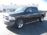 2011 Brilliant Black Crystal Pearl Dodge Ram 1500 ST Crew Cab 4x4 #44088320