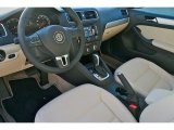 2011 Volkswagen Jetta SEL Sedan Cornsilk Beige Interior