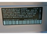 2011 Volkswagen Golf 4 Door TDI Info Tag