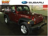 2007 Red Rock Crystal Pearl Jeep Wrangler Rubicon 4x4 #44203628