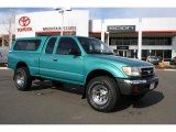 1998 Green Opal Pearl Metallic Toyota Tacoma V6 Extended Cab 4x4 #44203121