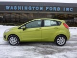 2011 Lime Squeeze Metallic Ford Fiesta SE Hatchback #44204085