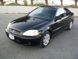 2000 Honda Civic EX Coupe Front 3/4 View