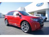 2011 Red Candy Metallic Ford Edge Sport #44316028
