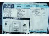 2011 Ford Edge Sport Window Sticker