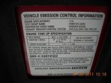 2004 Kia Sorento EX Info Tag