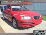 2005 Rally Red Hyundai Elantra GLS Hatchback #44395381