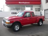 2000 Bright Red Ford Ranger XLT SuperCab 4x4 #4426986