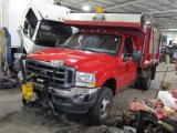 2003 Red Ford F350 Super Duty XL Regular Cab 4x4 Dump Truck #44511228