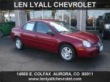 2003 Blaze Red Crystal Pearl Dodge Neon SXT #44508966