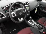 2011 Dodge Avenger Mainstreet Black/Red Interior