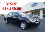 2011 Ebony Black Ford Focus S Sedan #44509023