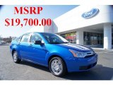 2011 Blue Flame Metallic Ford Focus SE Sedan #44509029