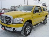 2008 Detonator Yellow Dodge Ram 1500 Big Horn Edition Quad Cab 4x4 #44512249