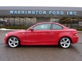 2008 Crimson Red BMW 1 Series 135i Coupe #44511448