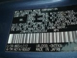 2008 Land Cruiser Color Code for Pacific Blue Metallic - Color Code: 8R3