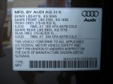 2010 Audi Q7 3.6 Premium quattro Info Tag
