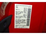 2010 Titan Color Code for Red Alert - Color Code: A20