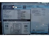 2011 Ford Ranger XLT Regular Cab Window Sticker