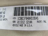 2011 200 Color Code for White Gold - Color Code: PWL