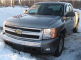 2008 Graystone Metallic Chevrolet Silverado 1500 LT Extended Cab 4x4 #44736049