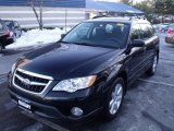 2008 Obsidian Black Pearl Subaru Outback 2.5i Wagon #44736167