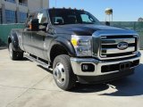 2011 Tuxedo Black Ford F350 Super Duty Lariat Crew Cab 4x4 Dually #44735524