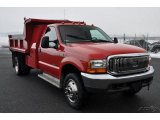 2000 Red Ford F550 Super Duty XL Regular Cab 4x4 Dump Truck #44735927