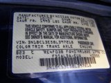 2008 Versa Color Code for Blue Onyx - Color Code: B23