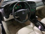 2003 Saab 9-3 Linear Sport Sedan Parchment Interior
