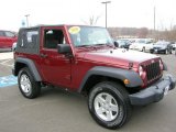 2008 Red Rock Crystal Pearl Jeep Wrangler X 4x4 #44805655