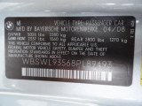 2008 BMW M3 Convertible Info Tag