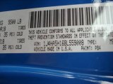 2011 Wrangler Unlimited Color Code for Cosmos Blue - Color Code: PB4