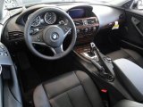 2010 BMW 6 Series 650i Coupe Black Interior