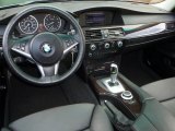 2008 BMW 5 Series 550i Sedan Black Interior