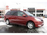 2004 Salsa Red Pearl Toyota Sienna XLE AWD #44865386