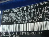 2011 Camry Color Code for Blue Ribbon Metallic - Color Code: 8T5