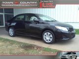 2009 Black Sand Pearl Toyota Corolla XLE #44891200