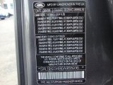 2006 Land Rover Range Rover Sport Supercharged Info Tag