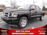 2011 Brilliant Black Crystal Pearl Dodge Dakota Big Horn Crew Cab #44901095