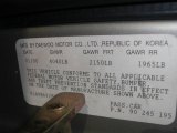 2000 Daewoo Leganza SE Info Tag