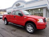 2005 Bright Red Ford F150 STX SuperCab 4x4 #44901175