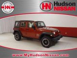 2009 Sunburst Orange Pearl Jeep Wrangler Unlimited X 4x4 #44953354