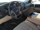 2007 GMC Sierra 1500 SLE Extended Cab Ebony Black/Light Cashmere Interior