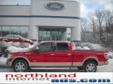 2011 Red Candy Metallic Ford F150 Lariat SuperCrew 4x4 #44954712