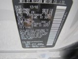 2011 Quest Color Code for Brilliant Silver - Color Code: K23